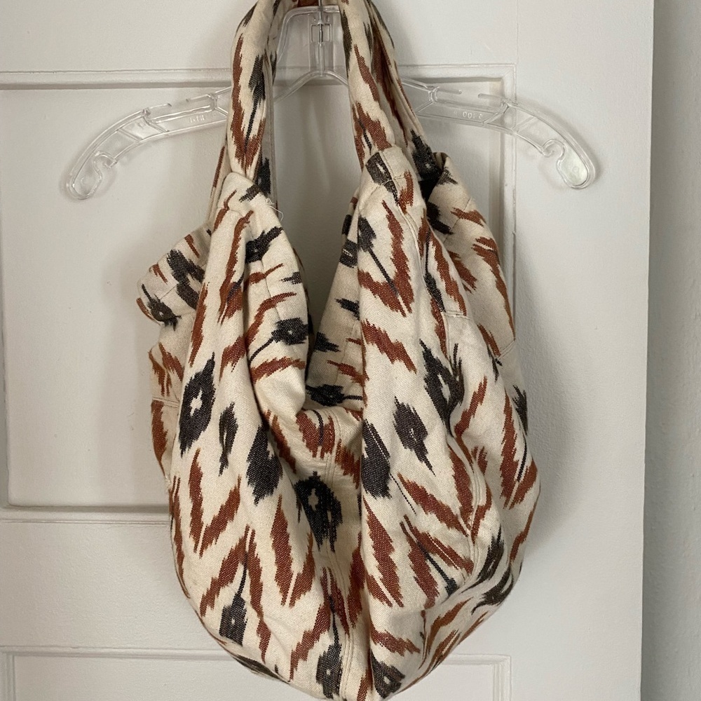 Tylie Malibu Canvas Hobo Bag with Leather Tassel - Picture 3 of 7